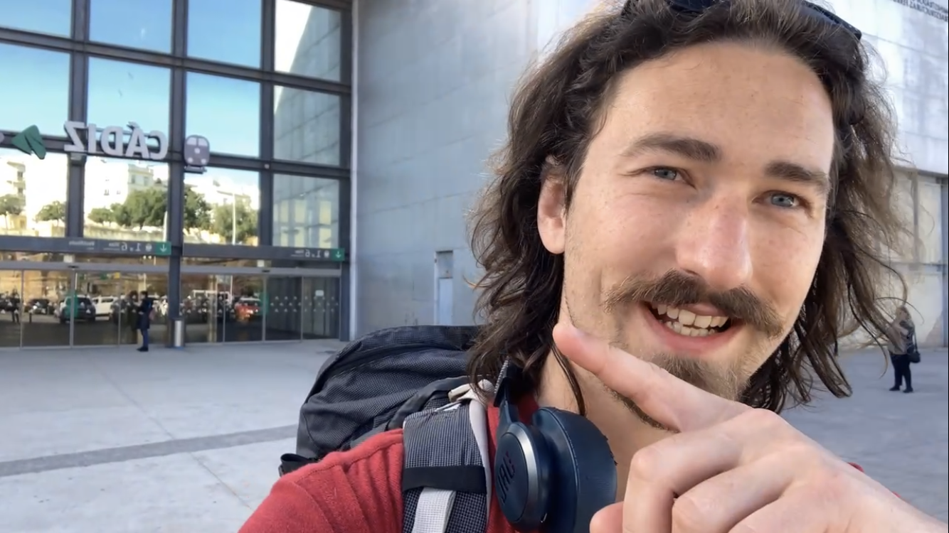 Paolo starts his  Interrail journey. Day One – cadiz to barcelona!